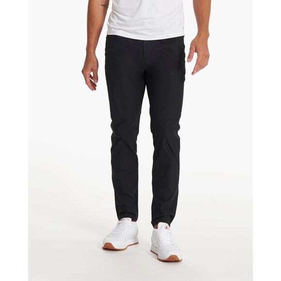 Vuori Pants Mens 36 X 30 Gray Chino Meta Slim Fit V430 Commuter Golf Tech - Picture 1 of 6